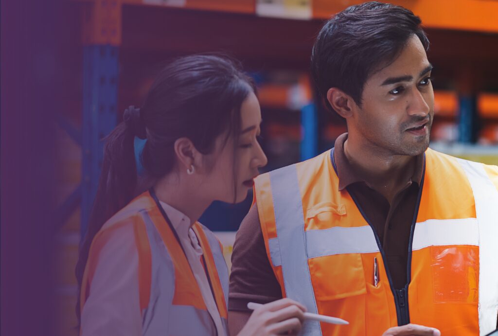 Coworkers performing job analysis